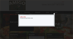 Desktop Screenshot of amigo-pizza.dk